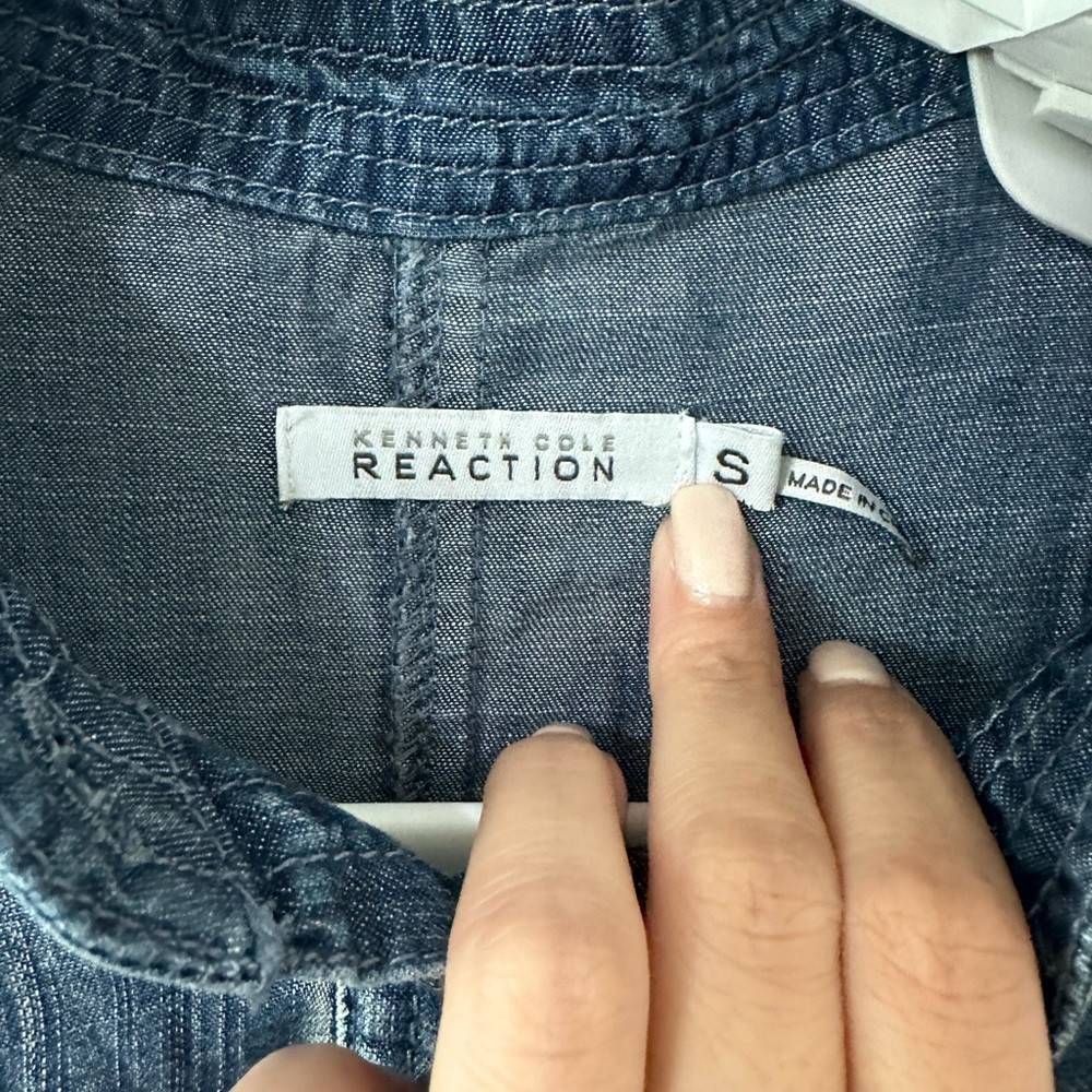 Kenneth Cole Reaction Chambray Tunic‎ Dress Small - Picture 2 of 8